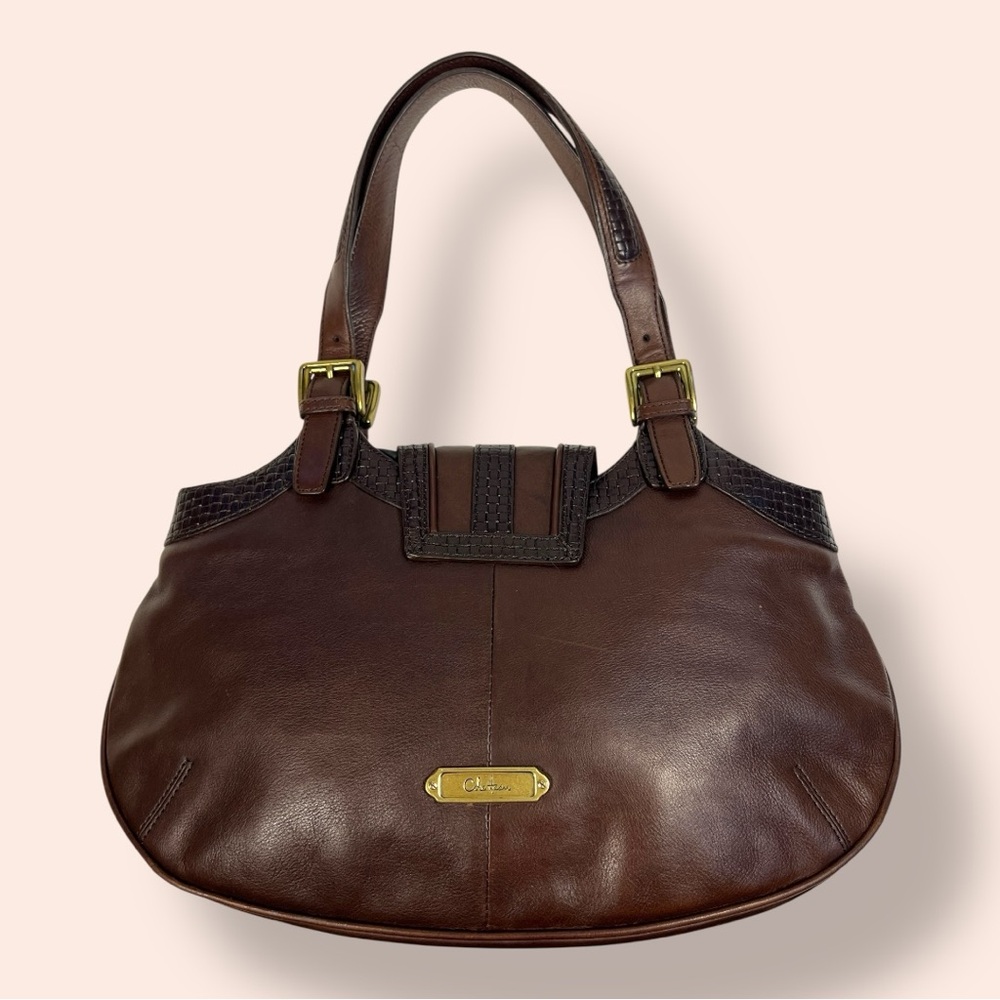 Cole Haan Brown Leather Hobo Shoudler Bag - Picture 4 of 13